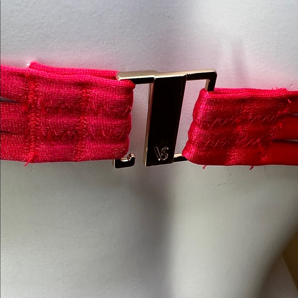 Victoria's Secret Hot Pink The Push-up Beach Bandeau and Knockout Bikini 34C / M - Picture 7 of 13